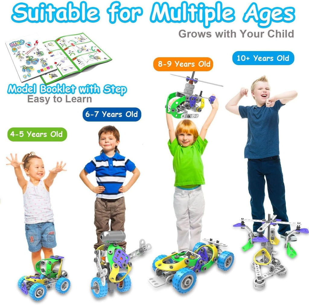 10 in 1 Electric STEM Toys for 5 6 7 8 9+ Year Old Boy Girl Birthday Gifts Educational Building Toys for Kids Ages 4-8 5-7 8-12 Stem Activities Construction Toy for Boys 6-8 8-10 Holiday Idea Gift - Image 2