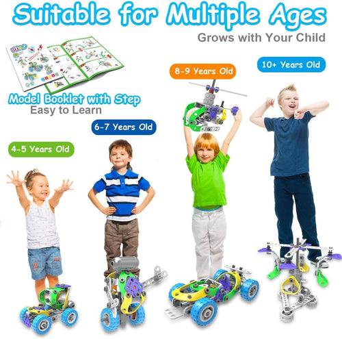 10 in 1 Electric STEM Toys for 5 6 7 8 9+ Year Old Boy Girl Birthday Gifts Educational Building Toys for Kids Ages 4-8 5-7 8-12 Stem Activities Construction Toy for Boys 6-8 8-10 Holiday Idea Gift - Image 2