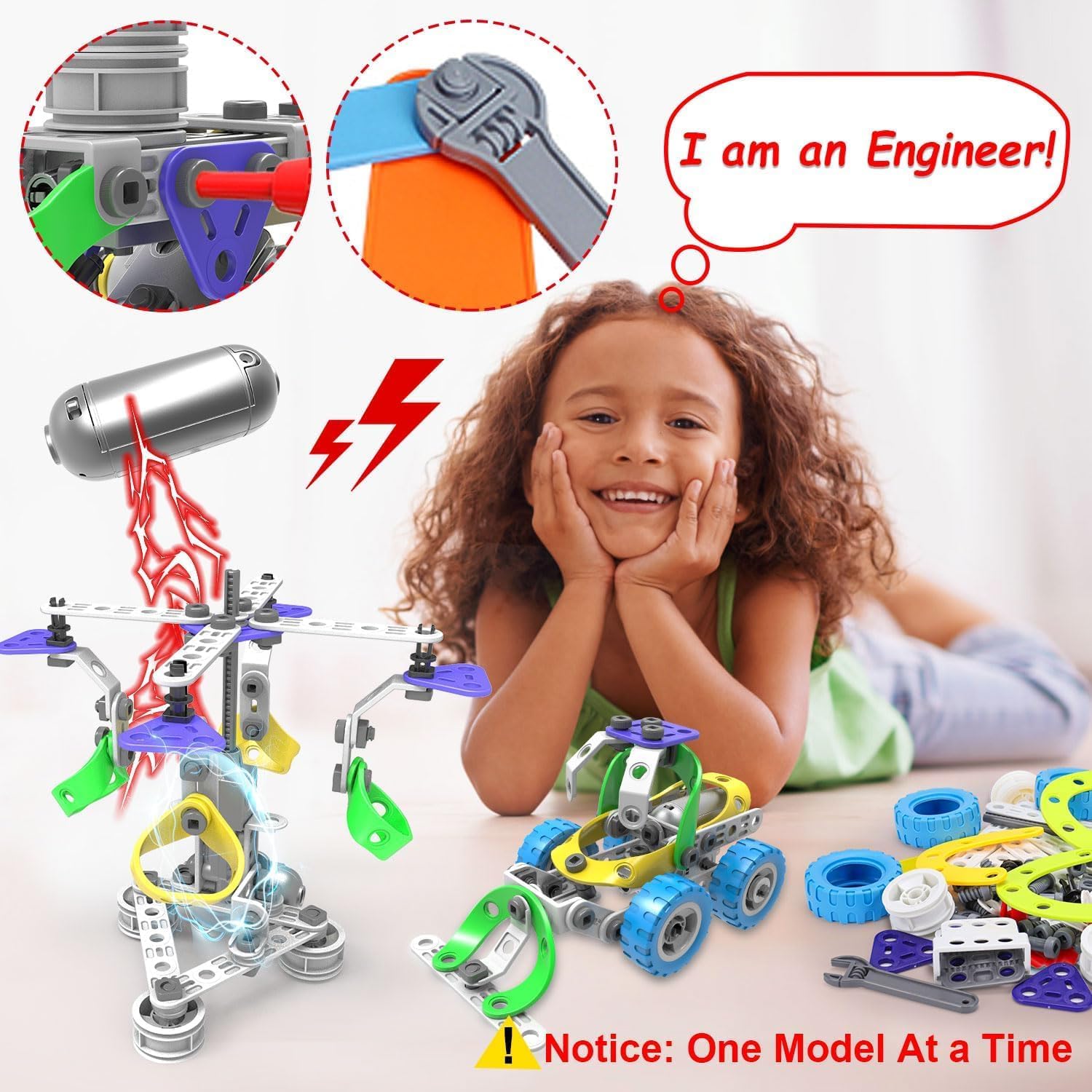 10 in 1 Electric STEM Toys for 5 6 7 8 9+ Year Old Boy Girl Birthday Gifts Educational Building Toys for Kids Ages 4-8 5-7 8-12 Stem Activities Construction Toy for Boys 6-8 8-10 Holiday Idea Gift - Image 6