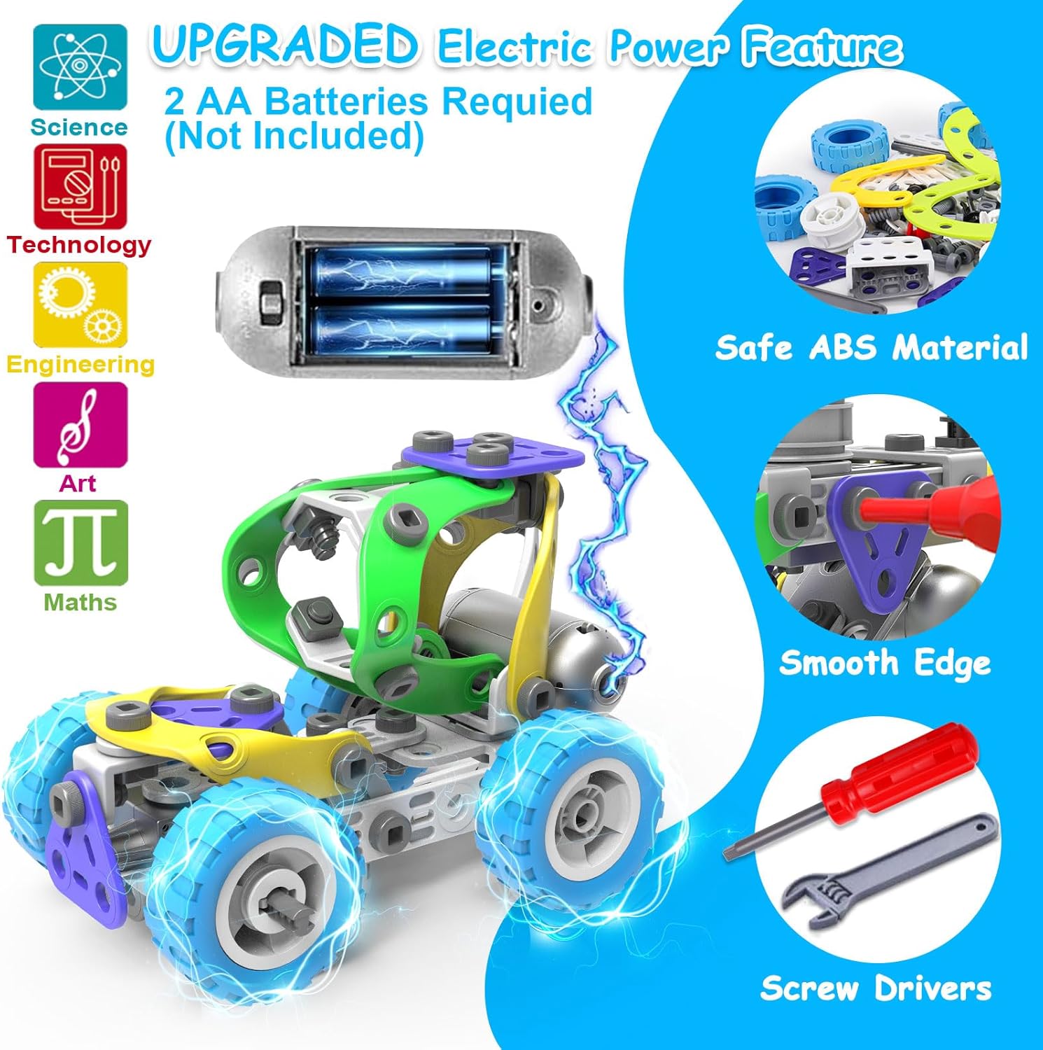 10 in 1 Electric STEM Toys for 5 6 7 8 9+ Year Old Boy Girl Birthday Gifts Educational Building Toys for Kids Ages 4-8 5-7 8-12 Stem Activities Construction Toy for Boys 6-8 8-10 Holiday Idea Gift - Image 3