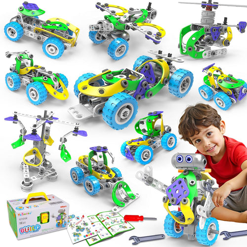 10 in 1 Electric STEM Toys for 5 6 7 8 9+ Year Old Boy Girl Birthday Gifts Educational Building Toys for Kids Ages 4-8 5-7 8-12 Stem Activities Construction Toy for Boys 6-8 8-10 Holiday Idea Gift - Image 1