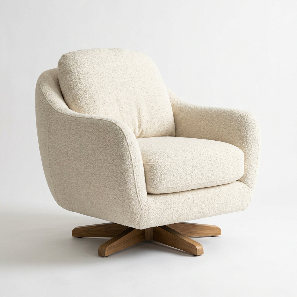 Cove Oversized Swivel Accent Chair