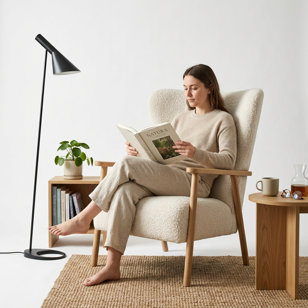 Cove Oversized Bouclé Accent Chair